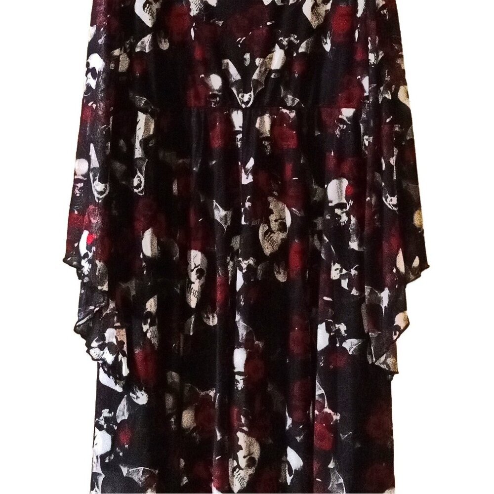 NWT Skull and Roses Pattern Dress by BloomChic Size 18/20 - Picture 6 of 6